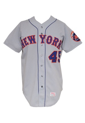 1972 Tug McGraw New York Mets Game-Used Road Jersey