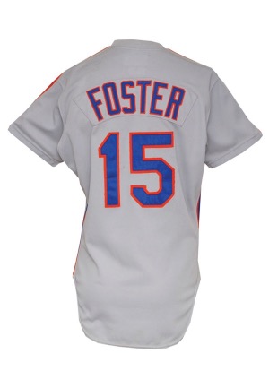 1983 George Foster New York Mets Game-Used Road Jersey