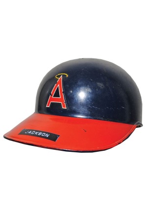 1984-85 Reggie Jackson California Angels Game-Used Batting Helmet