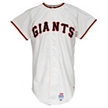 1972 Willie McCovey San Francisco Giants Game-Used & Autographed Home Jersey (JSA)