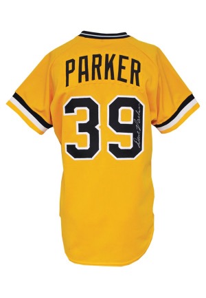 1982 Dave Parker Pittsburgh Pirates Game-Used & Autographed Home Jersey (JSA • Rare)