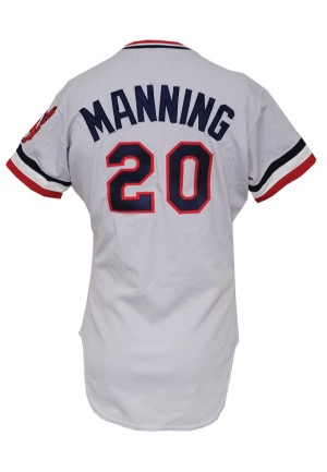 1981 Rick Manning Cleveland Indians Game-Used Road Jersey
