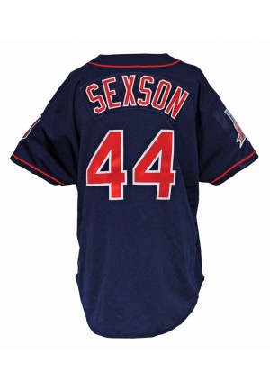 1997 Richie Sexson Rookie Cleveland Indians Game-Used Alternate Jersey