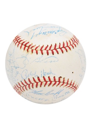 1963 New York Yankees Team Signed Baseball (JSA)