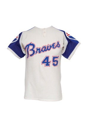 1972 Oscar Brown Atlanta Braves Game-Used Home Jersey