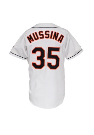 1995 Mike Mussina Baltimore Orioles Game-Used Home Jersey
