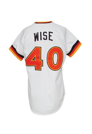 1982 Rick Wise/Andy Hawkins San Diego Padres Home Game-Used Jersey