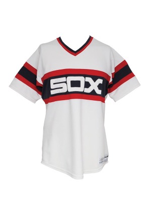 1986 Bobby Thigpen Rookie Chicago White Sox Game-Used Home Jersey