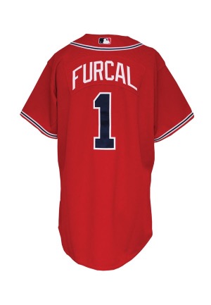 2005 Rafael Furcal Atlanta Braves Game-Used Sunday Red Jersey