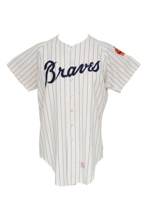 1969 Jim Busby Atlanta Braves Game-Used Home Flannel Jersey