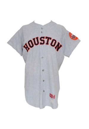 1970 Dennis Menke Houston Astros Game-Used Road Flannel Jersey