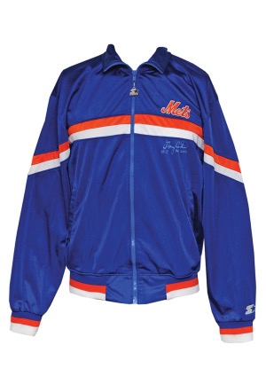 Mid-1980s Gary Carter New York Mets Worn & Autographed Warm-Up Suit & Undershirt (3)(JSA • Carter Family LOA)