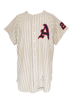 1961 Dan Pfister Kansas City Athletics Game-Used Home Flannel Jersey (Rare One Year Style)