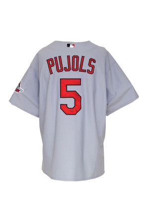 2009 Albert Pujols St. Louis Cardinals Game-Used Road Jersey (NL HR Champ & MVP Season • Rob Steinmetz LOA)
