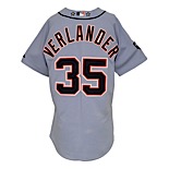 7/10/2011 Justin Verlander Detroit Tigers Game-Used Road Jersey (Photomatch • MLB Hologram • Sparky Anderson Memorial Patch • AL MVP & Cy Young Season)