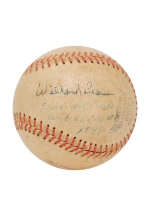 Willard Brown Single Signed Vintage Baseball (JSA • Rare)