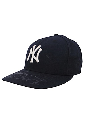 Alex Rodriguez Single Signed Black Baseball & Autographed Cap (2)(JSA • MLB)