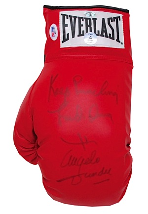 Autographed Boxing Photos & Signed Glove (4)(JSA)