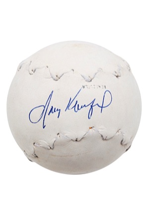 Sandy Koufax Single Signed Baseball & Single Signed Softball (2)(JSA)