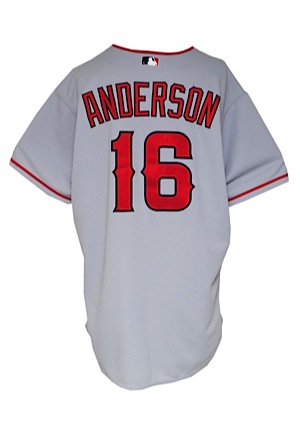 2005 Garrett Anderson Angels Game-Used Road Jersey