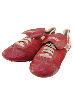 Early 1980s California Angels Game-Used Cleats Attributed to Rod Carew 