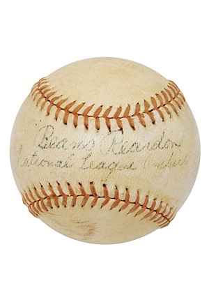 Beans Reardon Single Signed Baseball (JSA)