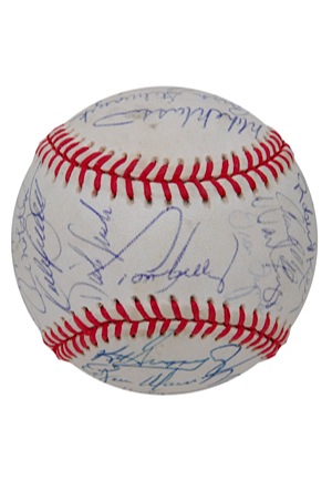 1992 American League All-Stars Signed Baseball (JSA)