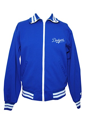 Early 1990s Los Angeles Dodgers Bench Worn Jacket Attributed to Tommy Lasorda