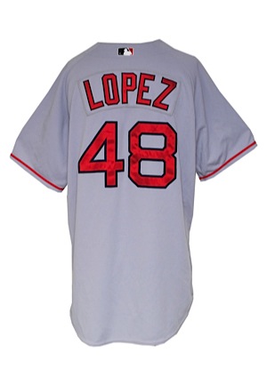 2007 Javier López Boston Red Sox Game-Used Road Jersey (Steiner LOA • MLB Hologram • Championship Season)