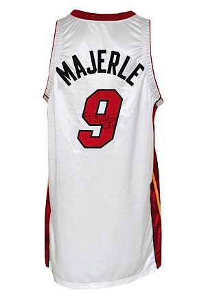 1999-00 Dan Majerle Miami Heat Game-Used & Autographed Home Jersey (JSA • Great Provenance)