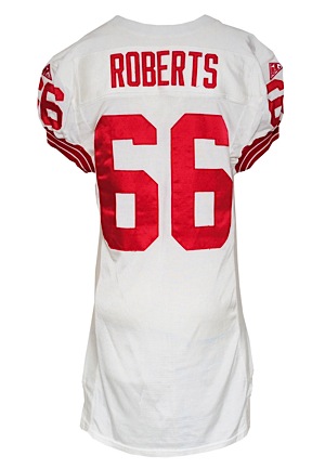 1994 William Roberts New York Giants Game-Used Road Jersey (Team Repairs)