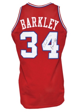1989-90 Charles Barkley Philadelphia 76ers Game-Used & Autographed Road Jersey (Full JSA LOA)