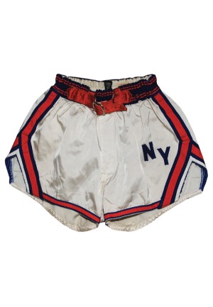 Mid 1960s New York Knicks Game-Used Shorts Attributed to Jim “Bad News” Barnes