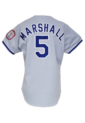 1984 Mike Marshall Los Angeles Dodgers Game-Used Road Jersey