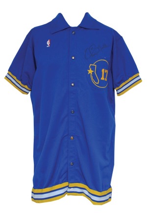 1987-88 Chris Mullin Golden State Warriors Worn & Autographed Warm-Up Jacket (JSA)