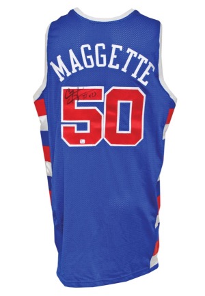 2006 Corey Maggette Los Angeles Clippers NBA Europe Live Tour Game-Used & Autographed Road Jersey (JSA)