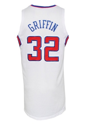 4/10/2013 Blake Griffin Los Angeles Clippers Game-Used Home Jersey (Photomatch)