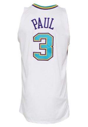 2007-08 Chris Paul New Orleans Hornets Game-Used Home Jersey