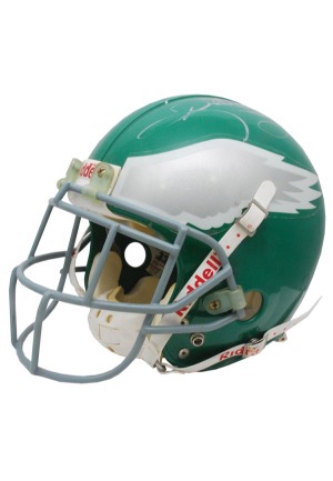 Circa 1996 Ricky Watters Philadelphia Eagles Game-Used & Autographed Helmet (JSA)