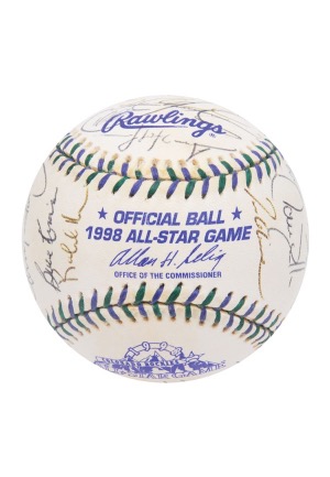 1998 National League All-Star Team Signed Baseball (JSA)