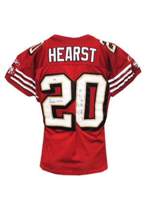 12/1/2002 Garrison Hearst San Francisco 49ers Game-Used & Autographed Home Jersey (JSA • 3-TD Performance • Photomatch)