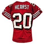 12/1/2002 Garrison Hearst San Francisco 49ers Game-Used & Autographed Home Jersey (JSA • 3-TD Performance • Photomatch)