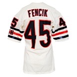 Mid 1980s Gary Fencik Chicago Bears Game-Used Road Jersey (Repairs)