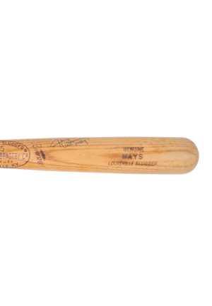 1965-68 Willie Mays Game-Used & Autographed Bat (PSA/DNA GU 8 • JSA)