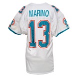 1992 Dan Marino Miami Dolphins Game-Used & Autographed Road Jersey (JSA • Joe Robbie Patch)