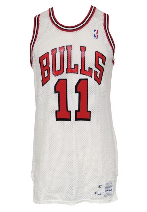 1987-88 Tony White Chicago Bulls Game-Used Home Jersey