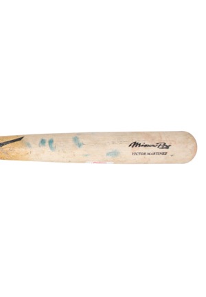 2008-09 Victor Martinez Cleveland Indians Game-Used Bats with One Autographed (2)(PSA/DNA • JSA)