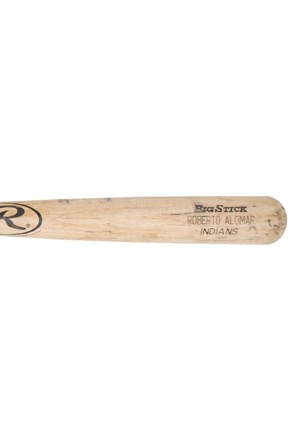 Roberto Alomar Cleveland Indians Game-Used Bat (PSA/DNA GU 8)