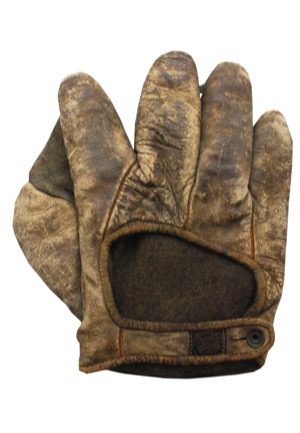 Early 1900s White Crescent Fielders Glove Attributed to Chick Stahl (Esken LOA)