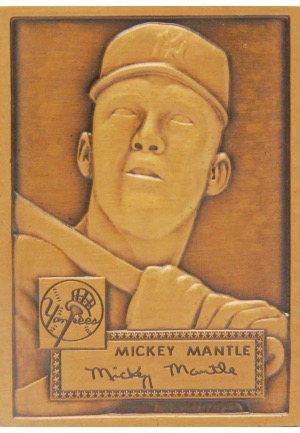 1952 Mickey Mantle New York Yankees Bronze Replica Topps Rookie Cards (10)